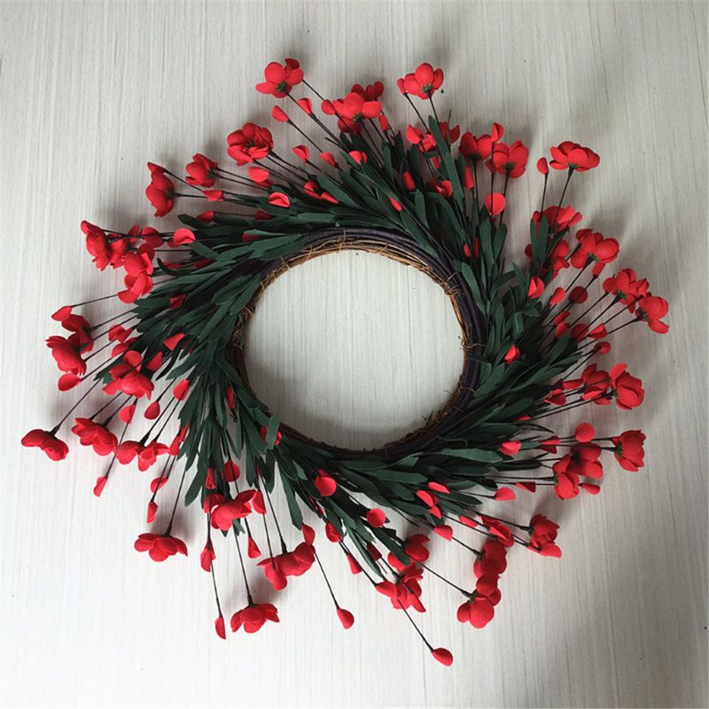 Artificial Flowers Red camellia Wreath Spring Wreath Outdoor for Front Door 67JB
Artificial Flowers Red camellia Wreath Spring Wreath Outdoor for Front Door 67JB