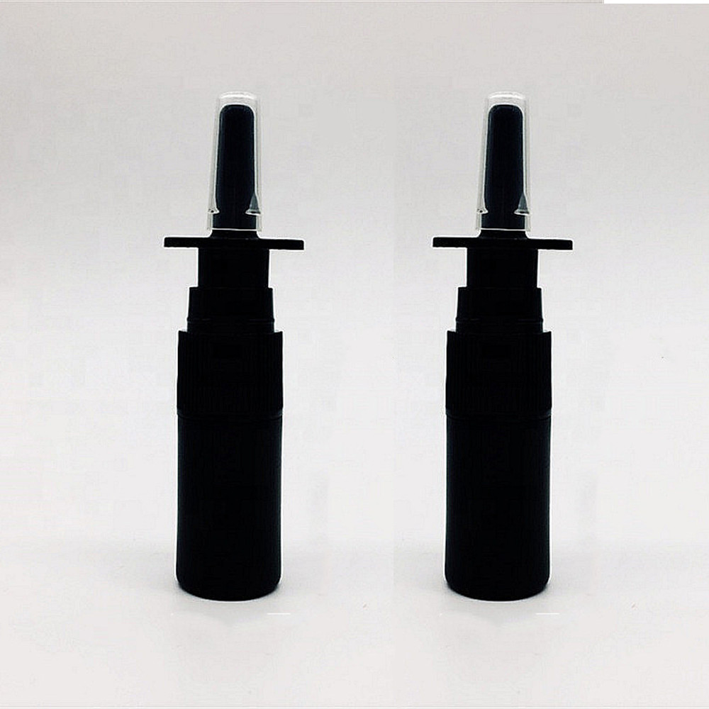 50pcs 5ml Refillable Black Plastic Nasal Spray Bottle Pump Sprayer Container Vial Pot for Saline Water Wash Applications
50pcs 5ml Refillable Black Plastic Nasal Spray Bottle Pump Sprayer Container Vial Pot for Saline Water Wash Applications
