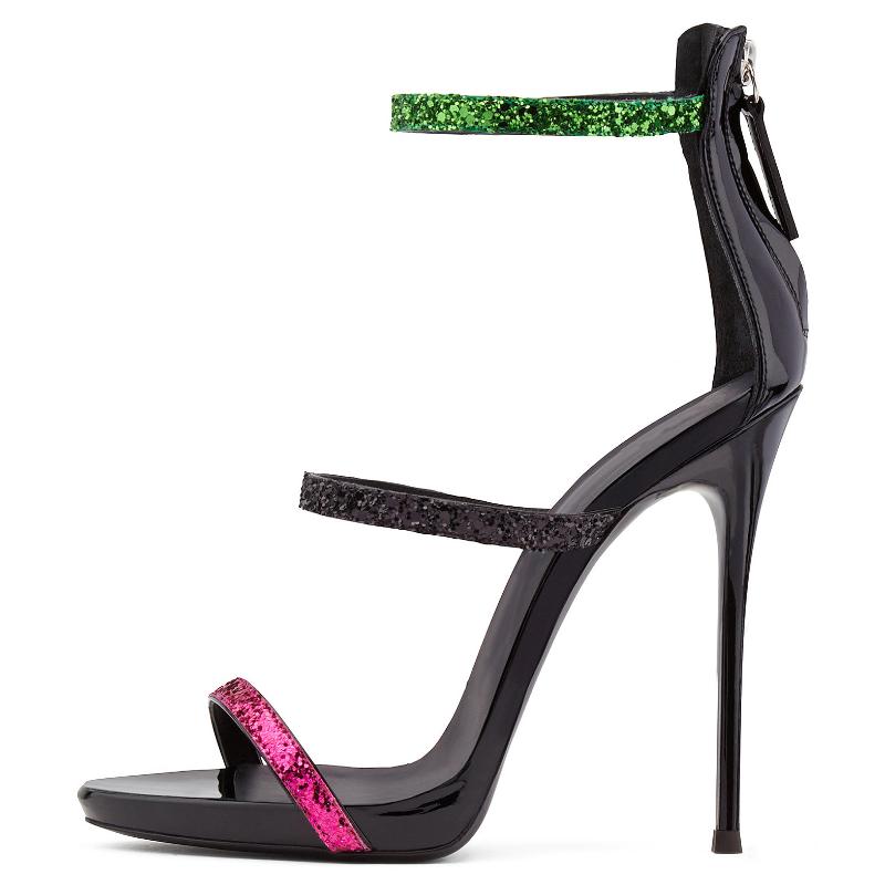 Lucky2020 Heel High Color Matching Glitter Roman Sandals Chengdu Women's Shoes, Purple black green
Lucky2020 Heel High Color Matching Glitter Roman Sandals Chengdu Women's Shoes, Purple black green