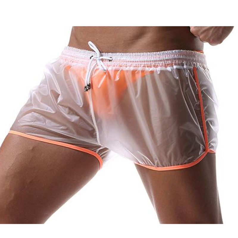 Transparent Waterproof Beach Shorts Men Quick Dry Swim Bathing Suits Trunks Surfing Swimwear Board Short De Bain Homme C19040801