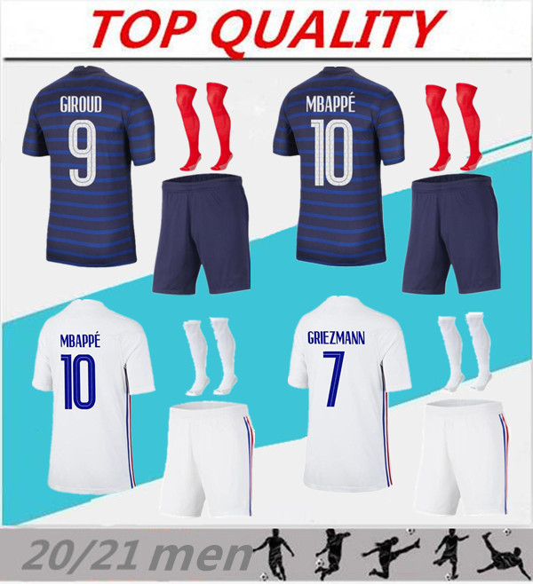 MEN 2020 2021 football kits FR MBAPPE GRIEZMANN POGBA soccer jerseys 20/21 maillots de football HOME AWAY football shirts uniforms, Black
MEN 2020 2021 football kits FR MBAPPE GRIEZMANN POGBA soccer jerseys 20/21 maillots de football HOME AWAY football shirts uniforms, Black
