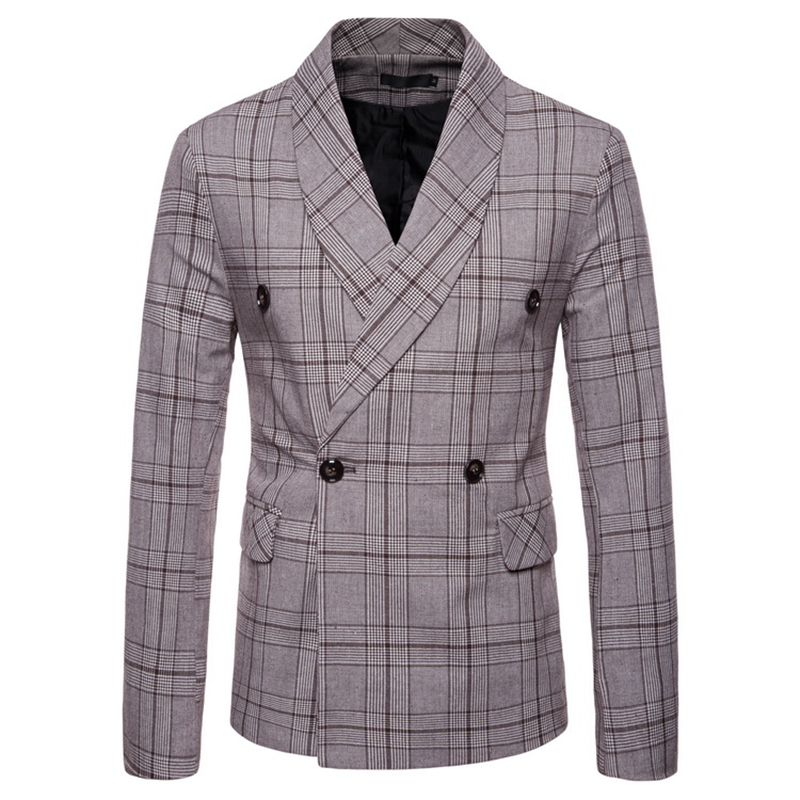 Mens Suits Blazer Jacket Men's New Arrival Spring Autumn 2020 Plaid Double-breasted Suit Mens Suits Jacket, Brown
Mens Suits Blazer Jacket Men's New Arrival Spring Autumn 2020 Plaid Double-breasted Suit Mens Suits Jacket, Brown