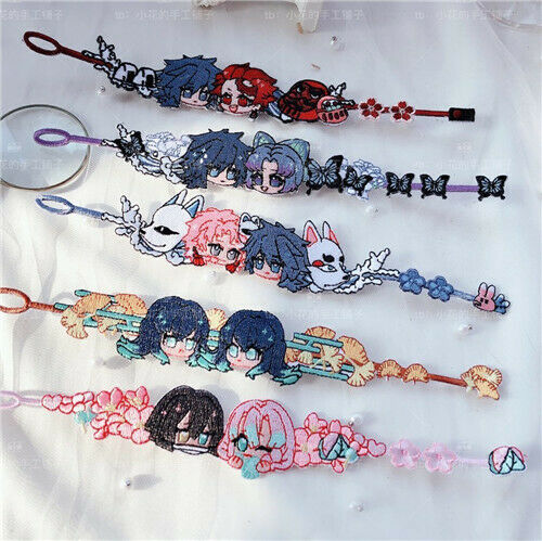 Cosmile Demon Slayer Nezuko Tanjirou Tomioka Giyuu Shinobu Embroidery Bracelet Creat Gift creative Limited 
Cosmile Demon Slayer Nezuko Tanjirou Tomioka Giyuu Shinobu Embroidery Bracelet Creat Gift creative Limited