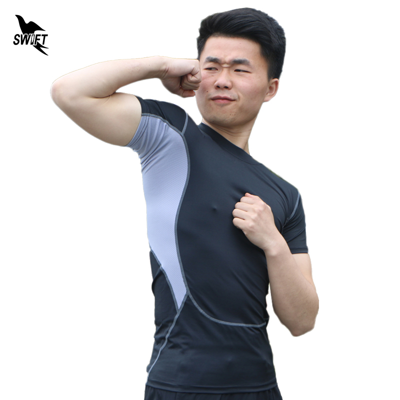 2020 Compression Men's Sports Short Sleeve Running T-shirts Quick Dry T shirt Men Fitness Tees&Tops Slim Fit Sportwear Jerseys, White gray
2020 Compression Men's Sports Short Sleeve Running T-shirts Quick Dry T shirt Men Fitness Tees&Tops Slim Fit Sportwear Jerseys, White gray