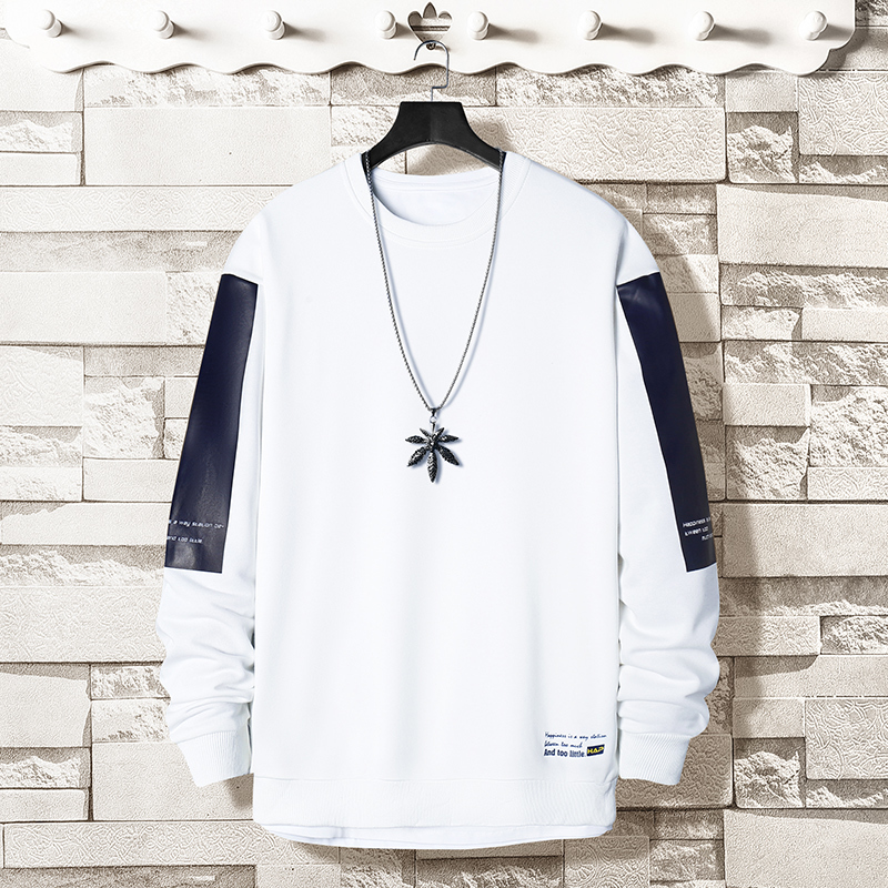 Oversized Crewneck Sweatshirt Men 2020 Spring Solid Hip Hop Japanese Streetwear Pullovers Yellow Hoodie Men Sweatshirts Male CX200819