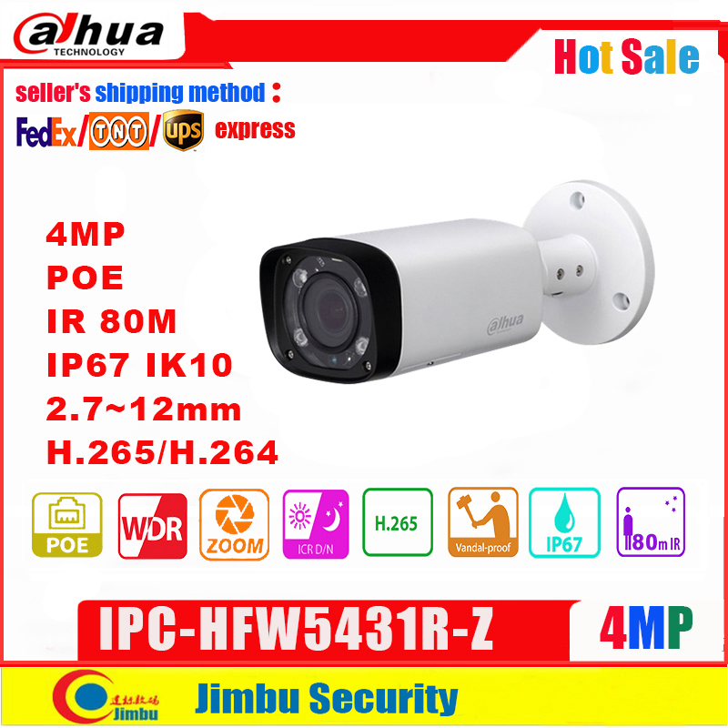 Dahua IP Camera 4MP POE IPC-HFW5431R-Z multi language 2.7-12mm Varifocal Motorized Lens H.265 / H.264 IR 80M WDR 3DNR IVS
Dahua IP Camera 4MP POE IPC-HFW5431R-Z multi language 2.7-12mm Varifocal Motorized Lens H.265 / H.264 IR 80M WDR 3DNR IVS
