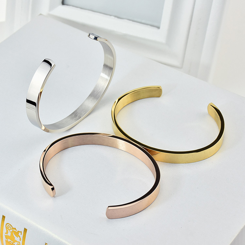 Beichong Bangle for Women 316L Stainless Steel Fine Jewelry C Shape Cuff Silver Color Open Couple Bracelet Father Gift
Beichong Bangle for Women 316L Stainless Steel Fine Jewelry C Shape Cuff Silver Color Open Couple Bracelet Father Gift