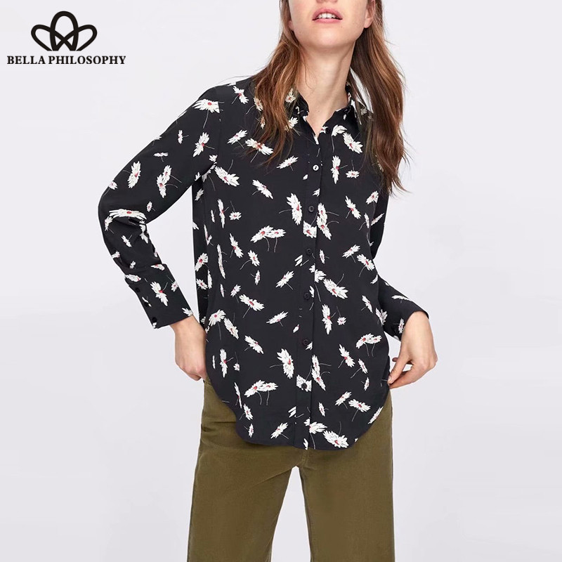 Herstory Spring Long Sleeve Print Floral Blouse Turn Down Collar Female Blouse Shirts Casual Street Wear Lady Tops 2020, As picture
Herstory Spring Long Sleeve Print Floral Blouse Turn Down Collar Female Blouse Shirts Casual Street Wear Lady Tops 2020, As picture