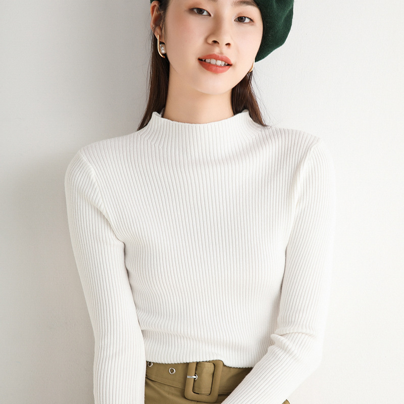 Cashmere New Style for Autumn and Winter Half-Collar Sweater Women's Slim-Fit Bottoming Shirt womens knit sweaters, Black
Cashmere New Style for Autumn and Winter Half-Collar Sweater Women's Slim-Fit Bottoming Shirt womens knit sweaters, Black