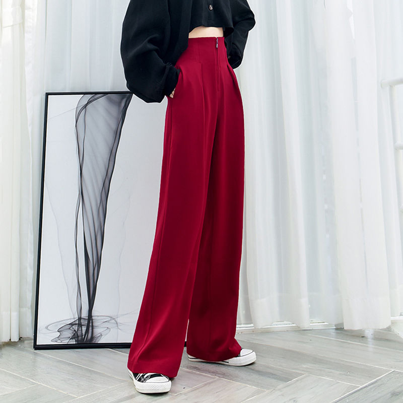 2020 spring Women Elegant Loose Long Pants lady High Waist Wide Leg Pants female zipper casual trousers, Black
2020 spring Women Elegant Loose Long Pants lady High Waist Wide Leg Pants female zipper casual trousers, Black