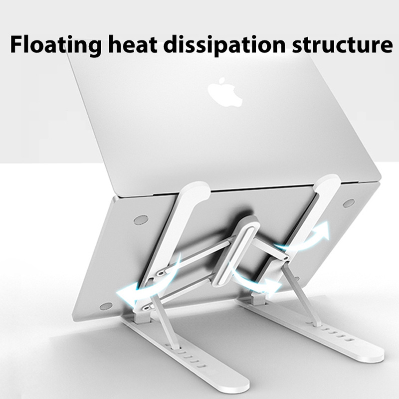 Aluminum Alloy Laptop Holder Folding Notebook Holder For macbook Lenovo HP Adjustable Height Computer Cooling Bracket
