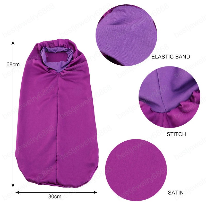 New Women Wide Band Satin Bonnet Sleep Night Cap Silk Long Tube Beauty Ladies Hair Care Caps Hair Protector