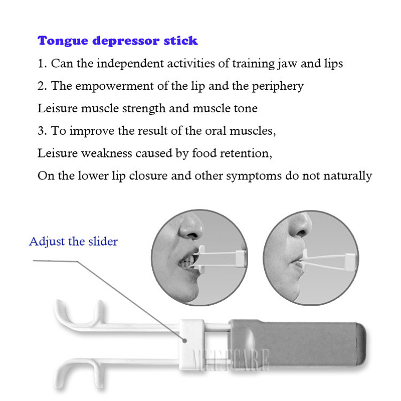 Lips Tongue Muscle Perceiving Trainer Recovery Speech therapy Oral Mouth Muscle Trainer Massager Brush Care Oral Perceiving Training