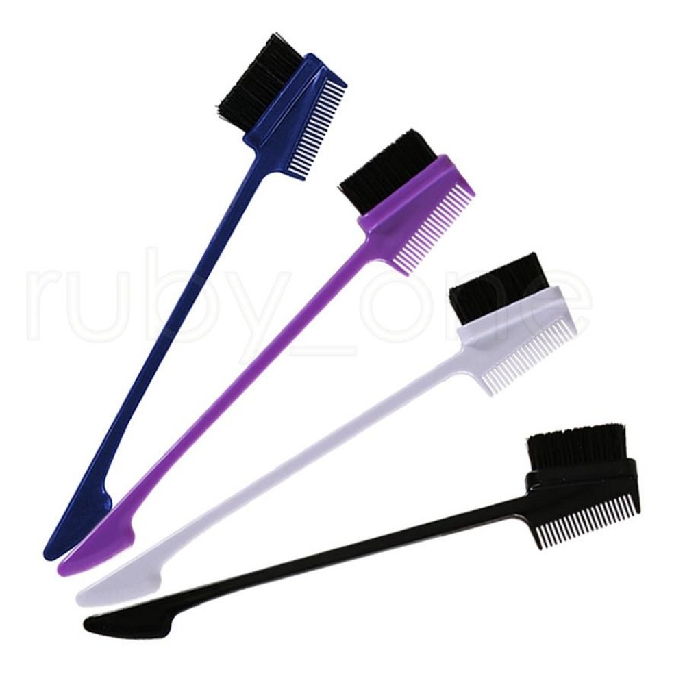 Beauty Double Sided Edge Control Hair Comb Hair Styling Tool Cepillo De Pelo Cepillo De Pelo Toothbrush Style Eyebrow Hair Brush Cepillo Para El Pelo 