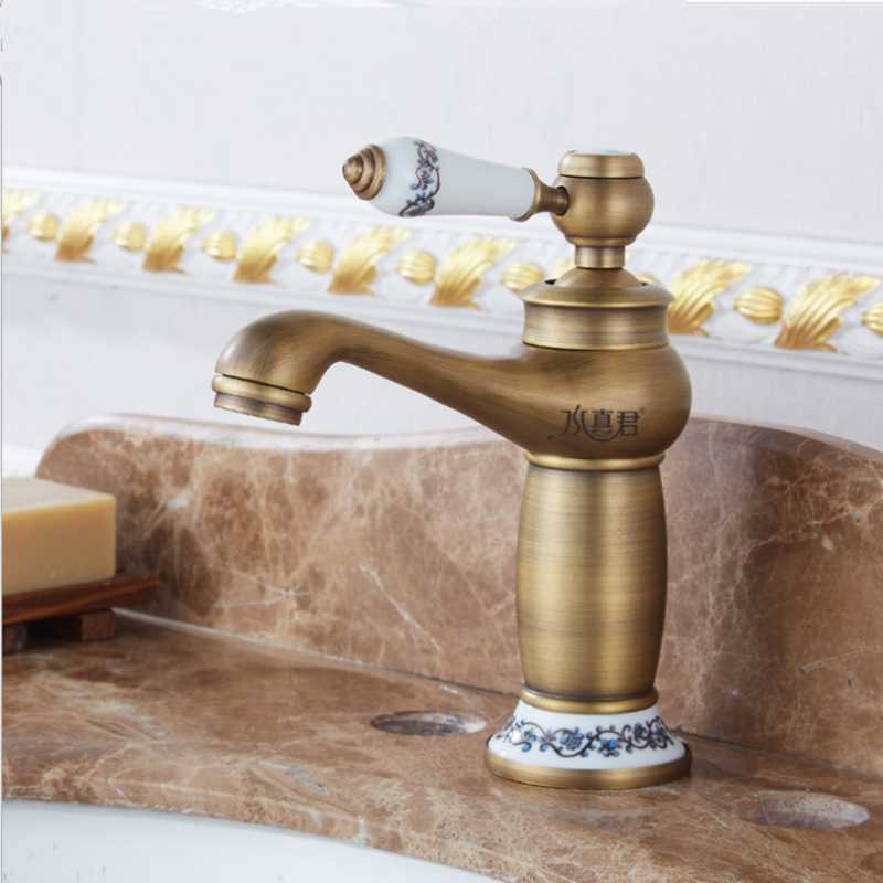 Copper faucet Brushed hot and cold water faucet in bathroom Kitchen for basin above counter toilet
Copper faucet Brushed hot and cold water faucet in bathroom Kitchen for basin above counter toilet
