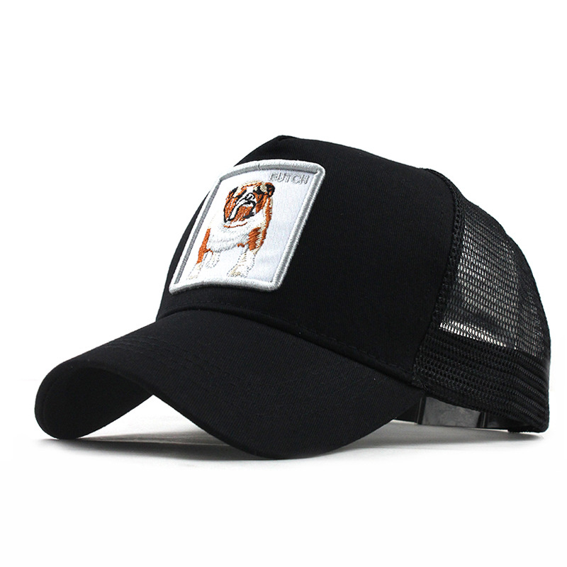 Fashion Animals Embroidery Baseball Caps Men Women Snapback Hip Hop Hat Summer Breathable Mesh Sun Unisex Streetwear Bone
