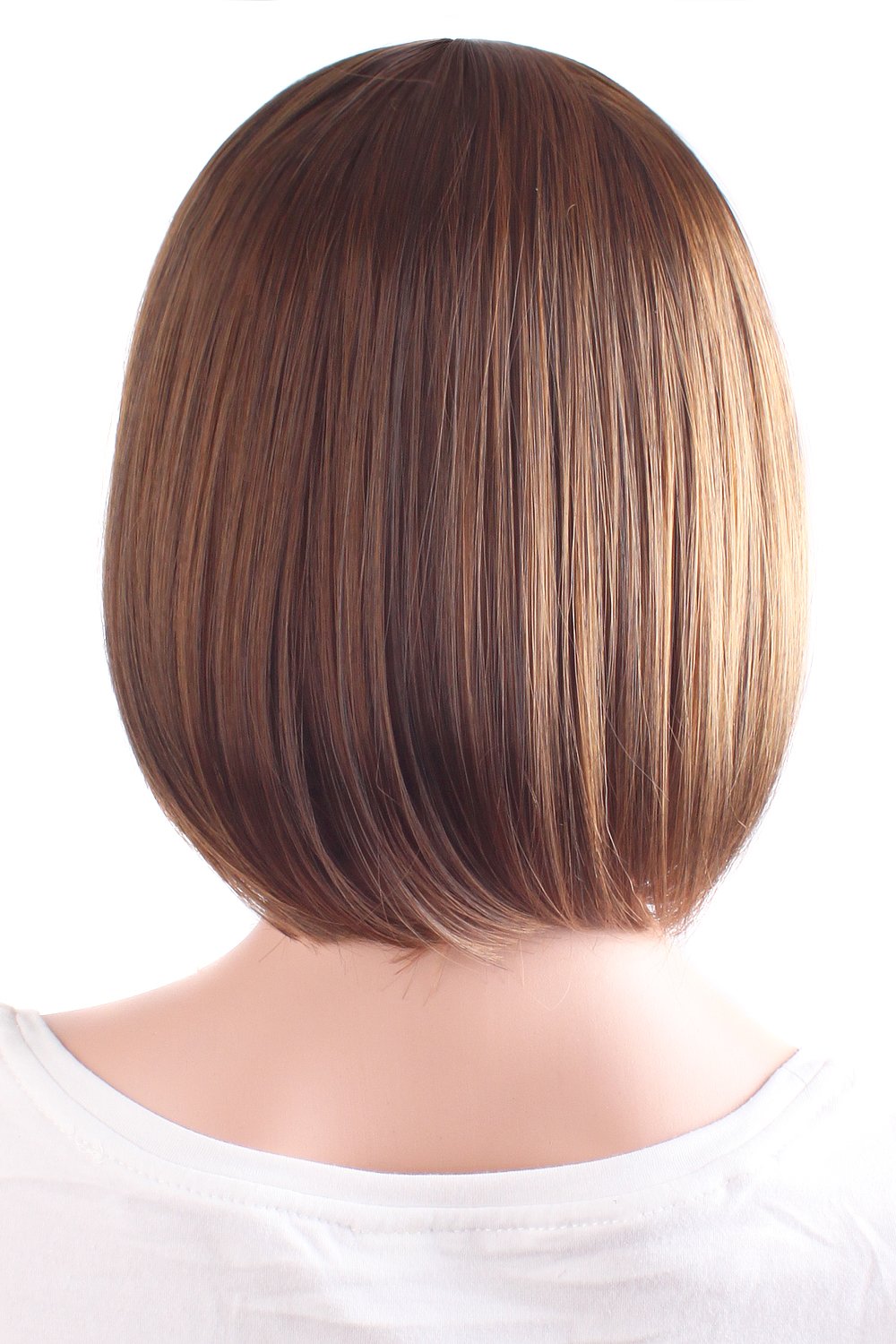 Fashion 30cm/12" Side Bangs Synthetic Synthetic Straight Short Wig (Black)