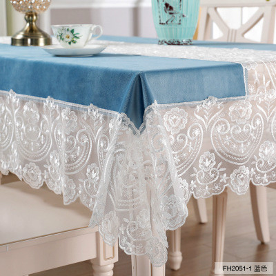 New Luxury High-class Velvet Embroidered Tablecloth Rectangular Party Banquet Hotel Christmas Tablecover Wedding Decoration Home, Blue
New Luxury High-class Velvet Embroidered Tablecloth Rectangular Party Banquet Hotel Christmas Tablecover Wedding Decoration Home, Blue