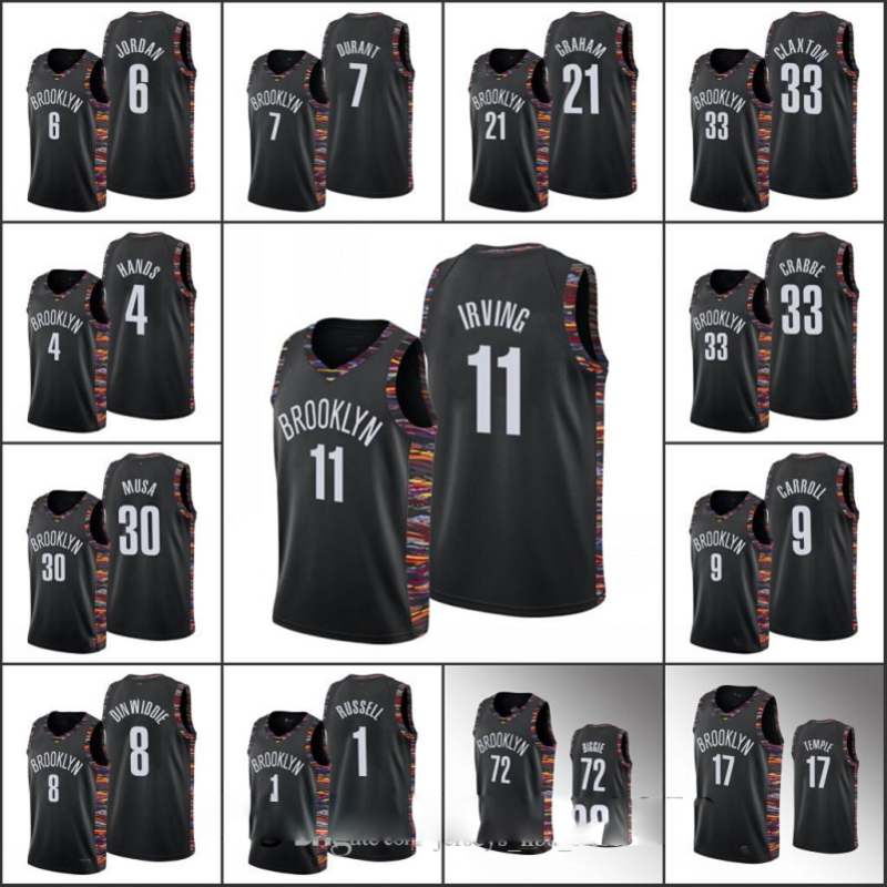 Men Kyrie Irving Kevin Durant Brooklyn Taurean Prince 72 Biggie DeAndre Jor dan 2020 City Black Nets Custom Jersey, Black;red
Men Kyrie Irving Kevin Durant Brooklyn Taurean Prince 72 Biggie DeAndre Jor dan 2020 City Black Nets Custom Jersey, Black;red