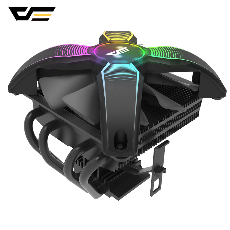 darkFlash Air CPU Cooler 4 Copper Heatpipes Frameless Fan Heatsink RGB Fan 120mm 4Pin TDP 120W CPU Cooling for AM4 LGA115x/1366
darkFlash Air CPU Cooler 4 Copper Heatpipes Frameless Fan Heatsink RGB Fan 120mm 4Pin TDP 120W CPU Cooling for AM4 LGA115x/1366