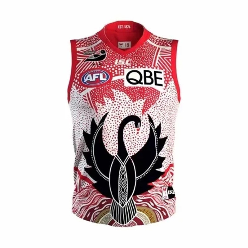 2020 SYDNEY SWANS AFL GUERNSEY INDIGENOUS JERSEY TRAINING JERSEY size S-3XL, Black
2020 SYDNEY SWANS AFL GUERNSEY INDIGENOUS JERSEY TRAINING JERSEY size S-3XL, Black
