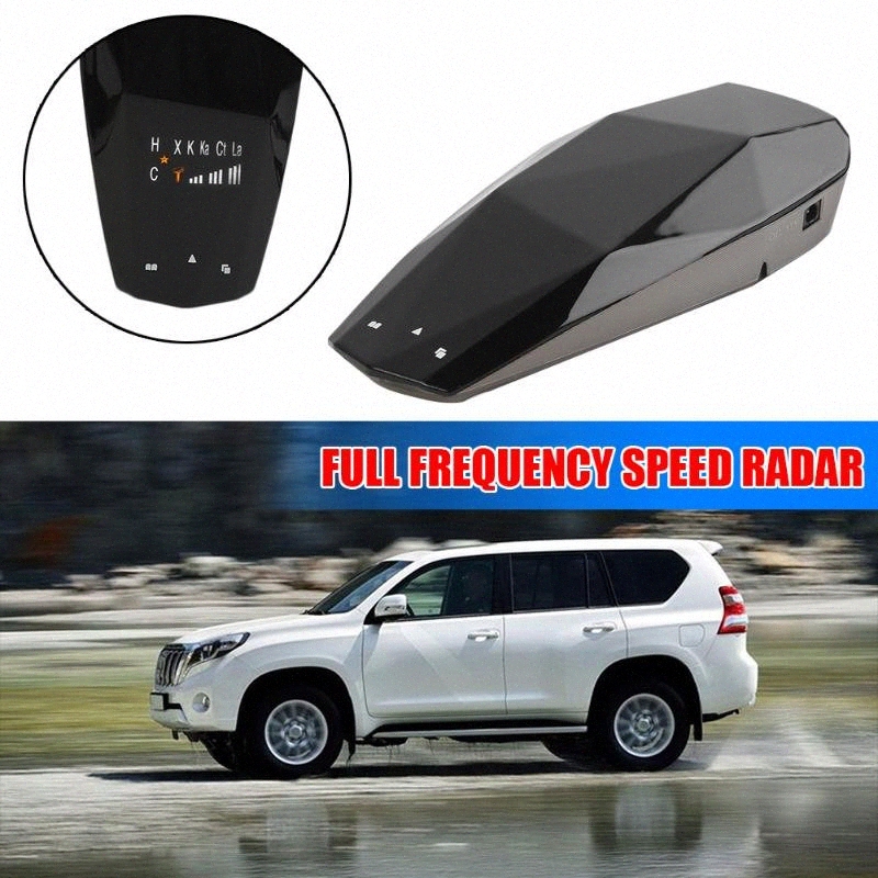 

Newest Car LED Display English Russian Voice Full Frequency Speed High Sensing Radar Speed Warning Alarm Systems be3g#