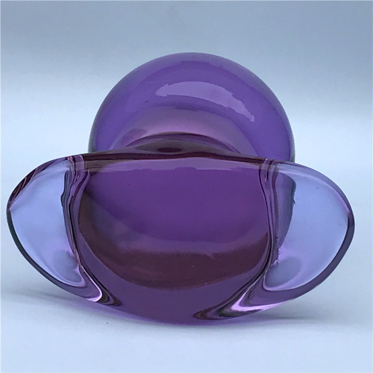 New Purple Crystal 50mm Large Butt Plug Vagina Ball Glass Dilatador Anal Dildo Bead Prostata Massage Ass Buttplug Gay Sex Toys Y200422