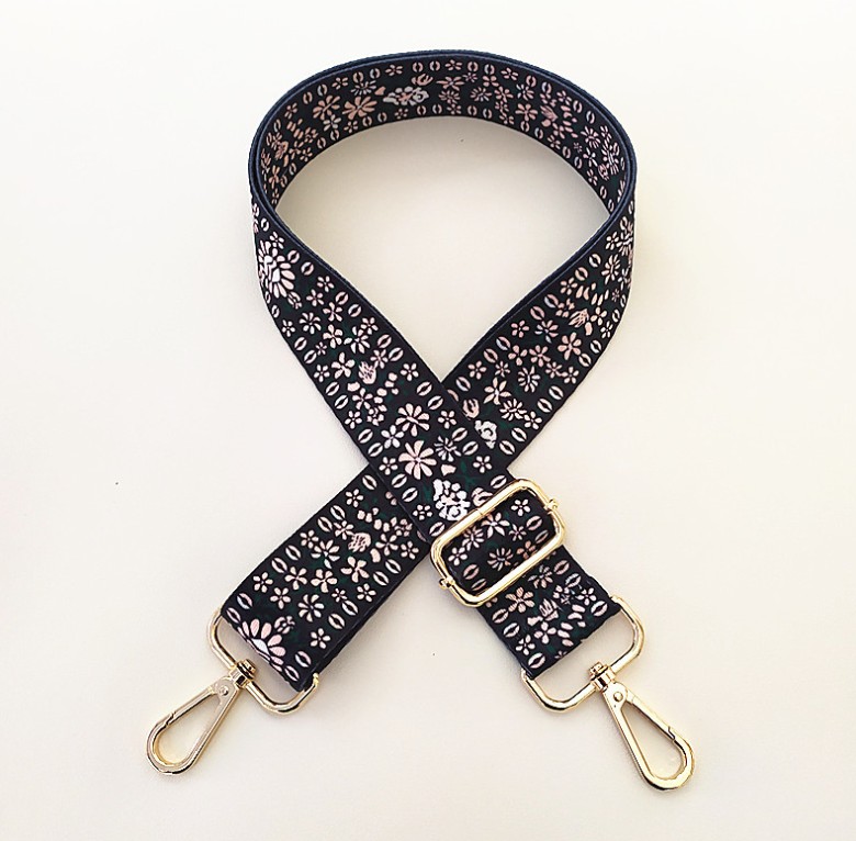 Colorful Bag Strap Belt Flower Replacement Wide Straps for Crossbody Bag Accessories Nylon Shoulder Strap for Bags