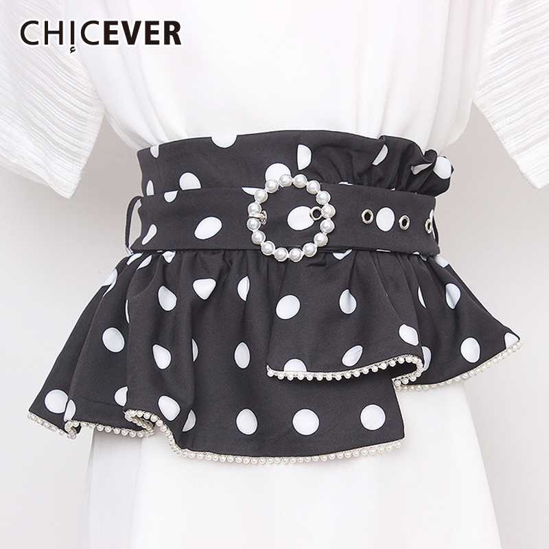 CHICEVER Patchwork Ruffle Dot Hit Color Belt Women High Waist Tunic Clothes Accessories Adjustable Asymmetric Belts Female 2020, Black
CHICEVER Patchwork Ruffle Dot Hit Color Belt Women High Waist Tunic Clothes Accessories Adjustable Asymmetric Belts Female 2020, Black