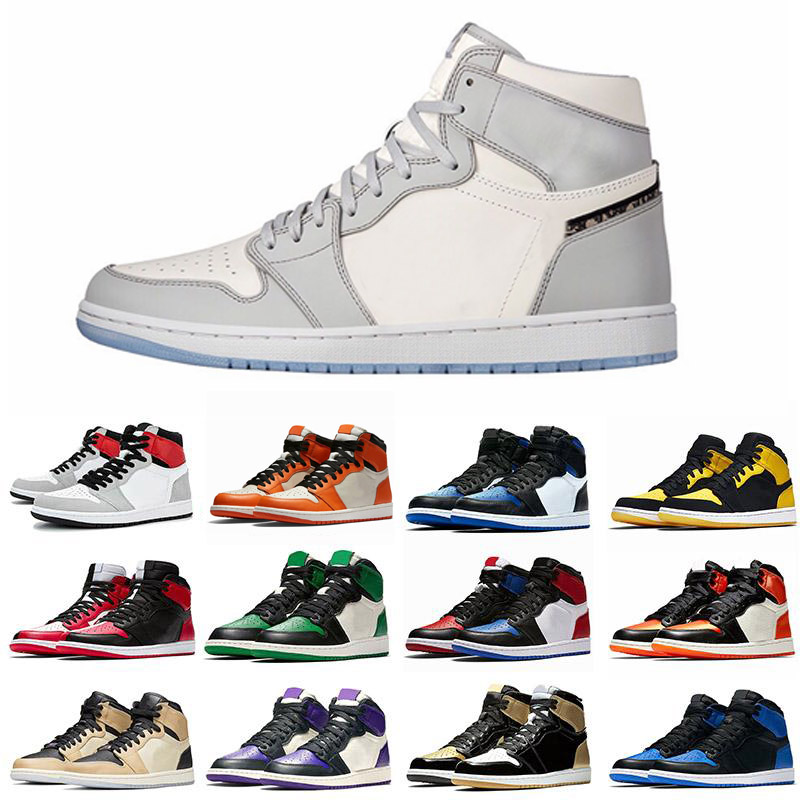 Mens Basketball shoes 1s high Obsidian UNC to Chicago Pine Turbo Trainers Green Bloodline 1 jumpman Shoes men women Sneakers, Color 22
Mens Basketball shoes 1s high Obsidian UNC to Chicago Pine Turbo Trainers Green Bloodline 1 jumpman Shoes men women Sneakers, Color 22