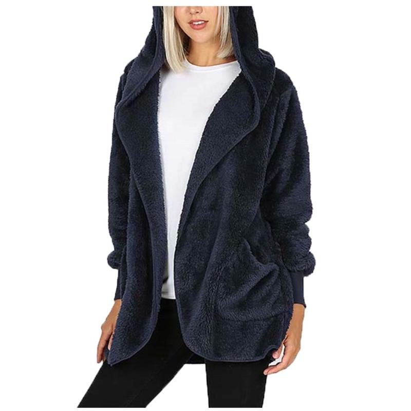 Female Fur Jacket New Women' Casual Loose Winter Warm Windbreaker Jacket Plush Hoodies Solid Pocket Long Outercoat Coat #45, Green
Female Fur Jacket New Women' Casual Loose Winter Warm Windbreaker Jacket Plush Hoodies Solid Pocket Long Outercoat Coat #45, Green