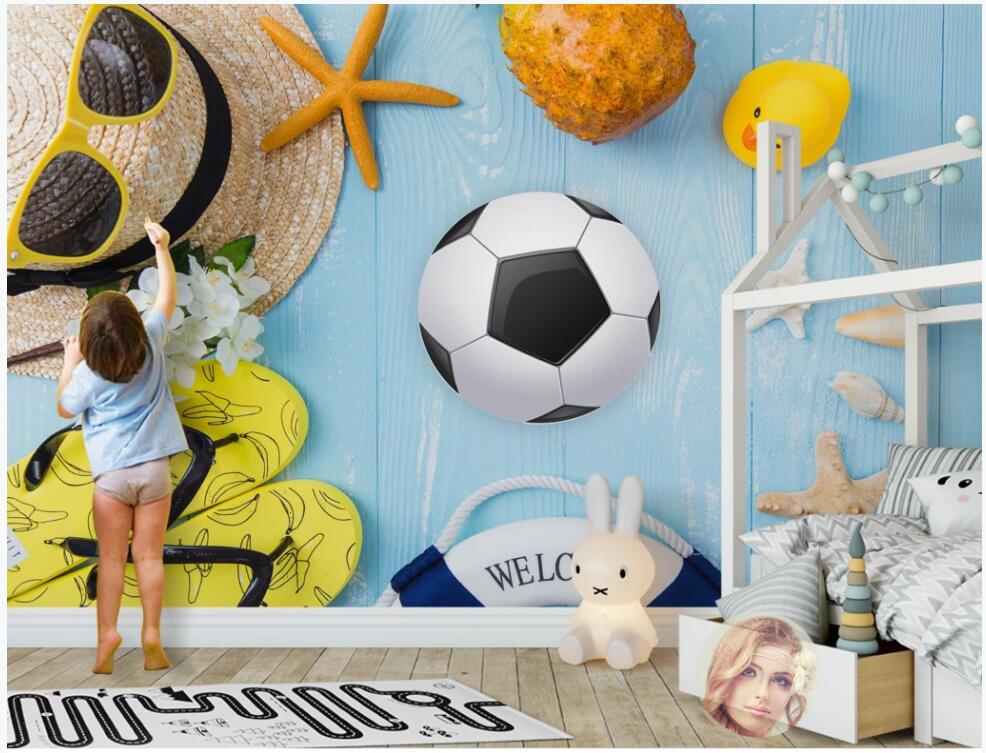 3d wallpaper custom photo mural on the wall Cute cartoon football sunglasses kids room background home decor photo wallpaper for living room, Non-woven wallpaper
3d wallpaper custom photo mural on the wall Cute cartoon football sunglasses kids room background home decor photo wallpaper for living room, Non-woven wallpaper