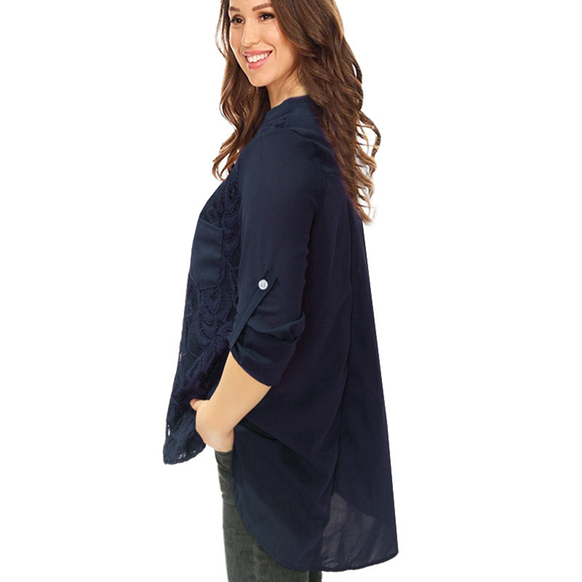 2021 European fashion solid color V-neck long sleeve lace slim shirt red gray green black blue support mixed batch