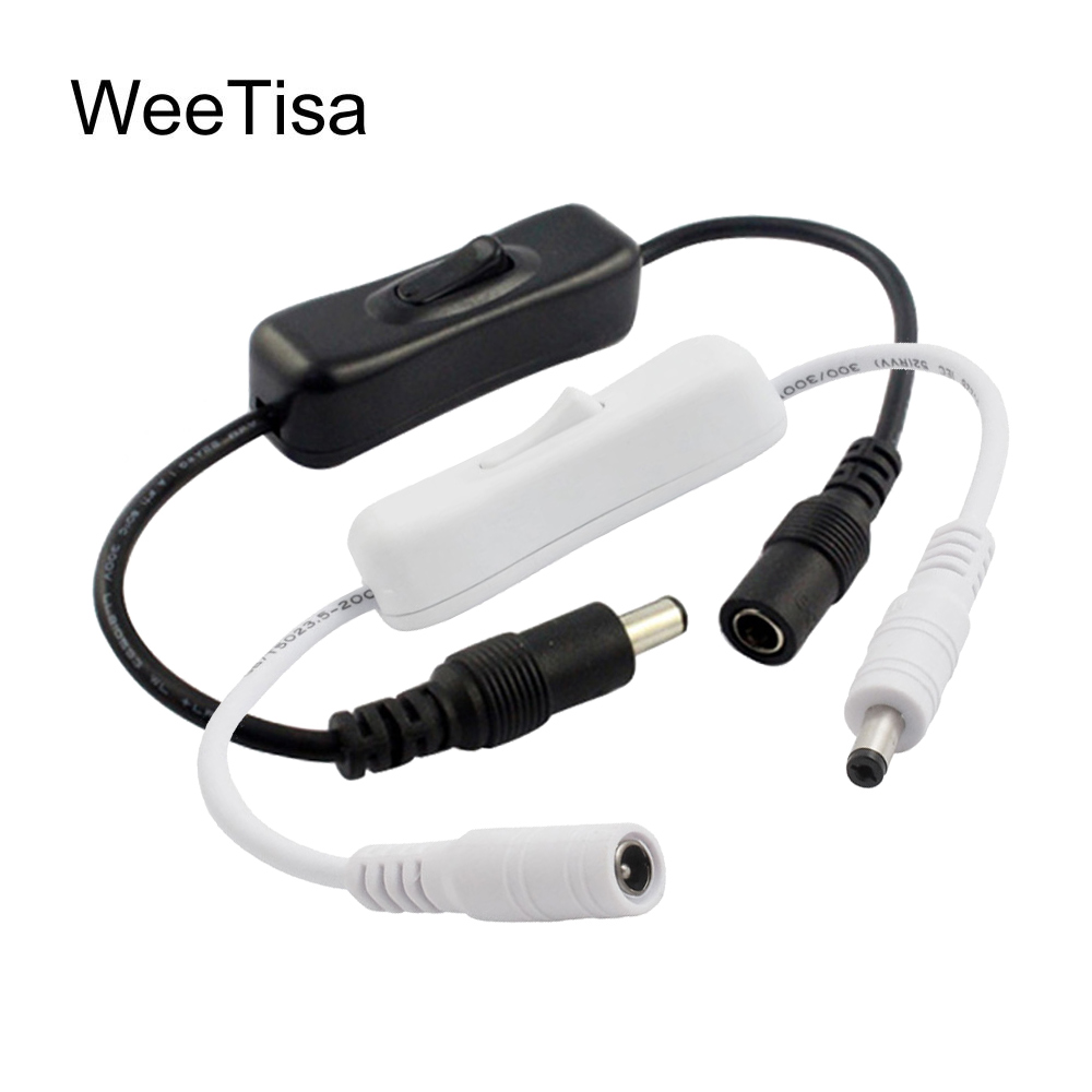 Light Switch DC 12V Female Male Power Cable 5.5x2.1mm DC Connector ON OFF Inline 304 Switch 5V 12V 24V for LED Strip Light Lamp
Light Switch DC 12V Female Male Power Cable 5.5x2.1mm DC Connector ON OFF Inline 304 Switch 5V 12V 24V for LED Strip Light Lamp