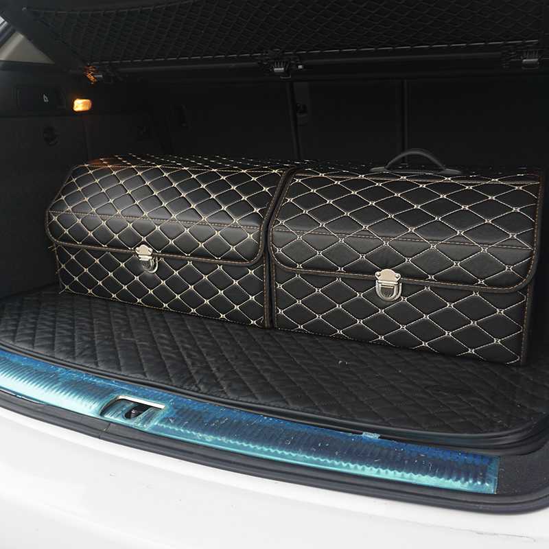 car storage box PU Leather Trunk Organizer Storage Bag color black-gold for car accessories organizer for smart 453
car storage box PU Leather Trunk Organizer Storage Bag color black-gold for car accessories organizer for smart 453