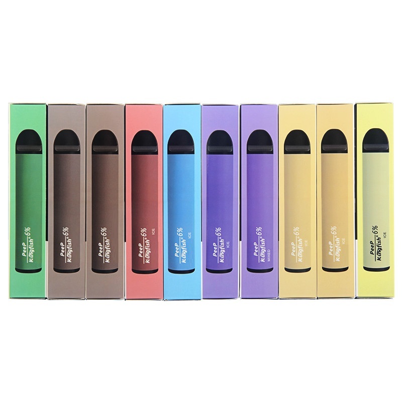 Original Kingfish Peep Disposable Pod Device 5ml 850mAh 1300 Puff Vape Stick Pen 10 Options with Display Box
Original Kingfish Peep Disposable Pod Device 5ml 850mAh 1300 Puff Vape Stick Pen 10 Options with Display Box