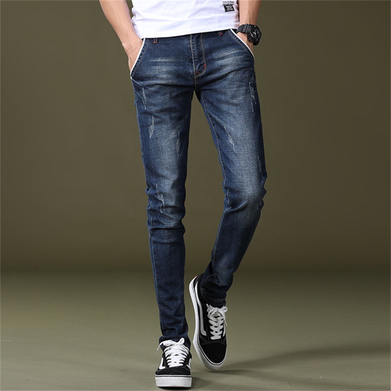 Free Shipping 2020 New Men's Mid-Waisted Feet Jeans Stretch Slim Youth Poppy Pants Youth Long Pants, Blue
Free Shipping 2020 New Men's Mid-Waisted Feet Jeans Stretch Slim Youth Poppy Pants Youth Long Pants, Blue