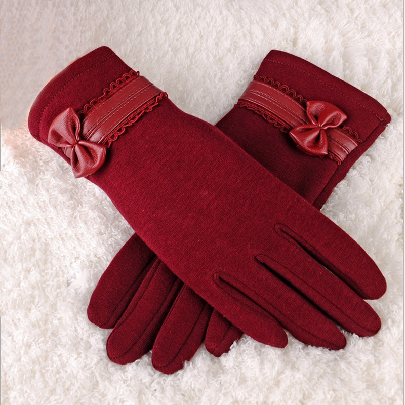 Five Fingers Gloves Women Bow Mittens Screen Girl Elegant Soft Winter Warm Wrist Glove Female Christmas Covered Finger Halter
Five Fingers Gloves Women Bow Mittens Screen Girl Elegant Soft Winter Warm Wrist Glove Female Christmas Covered Finger Halter