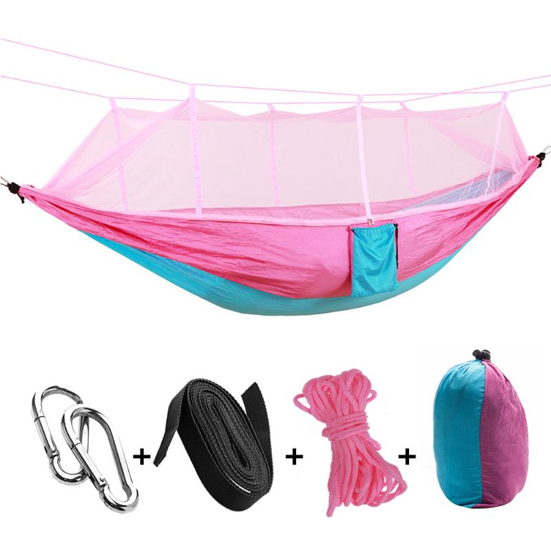 Camping Hammock with Mosquito Net Outdoor Backyard Sleeping Swing Chair Bed Kit Anti UV Awning Tents Outdoor Sunshelter
Camping Hammock with Mosquito Net Outdoor Backyard Sleeping Swing Chair Bed Kit Anti UV Awning Tents Outdoor Sunshelter