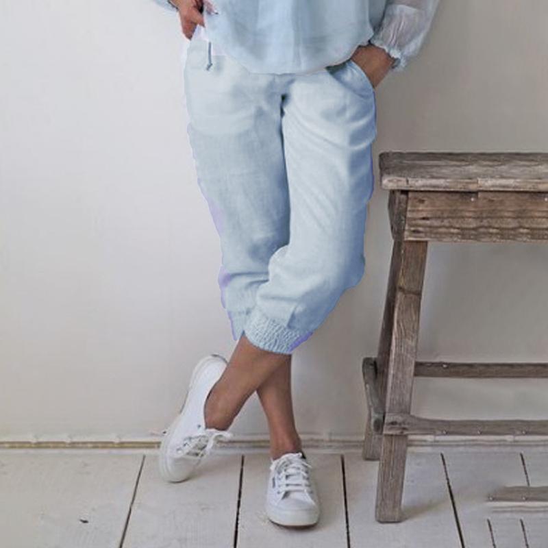 White Women Cotton Pants Casual Short Pants Loose Elastic Waist Female Plus Size Trousers Summer Calf-length Women Yoga
White Women Cotton Pants Casual Short Pants Loose Elastic Waist Female Plus Size Trousers Summer Calf-length Women Yoga