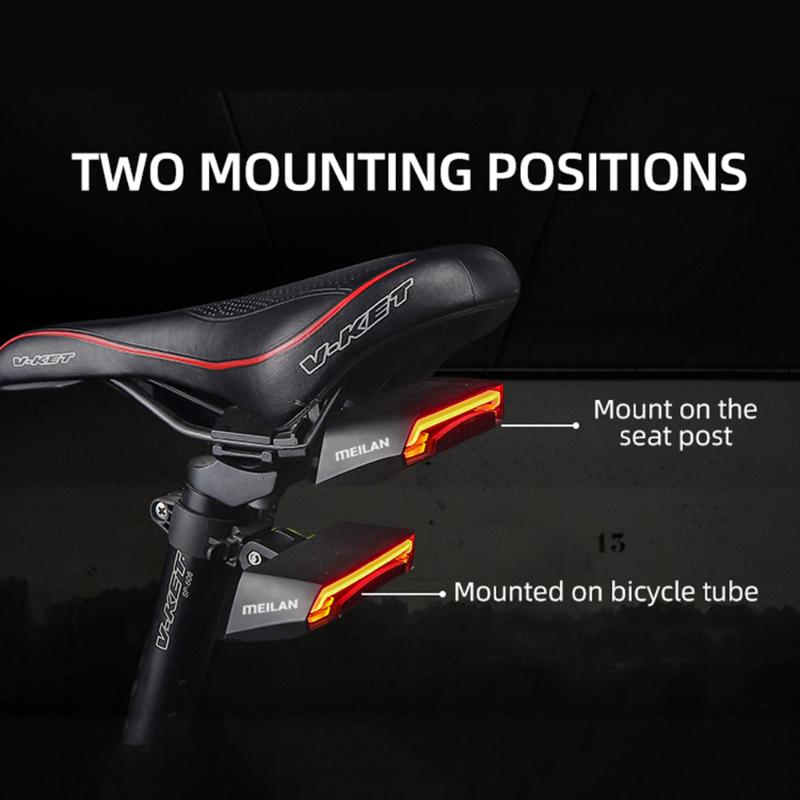 Meilan X5 Bicycle Rear Light Bike Remote Wireless Light Turn Signal LED Beam USB Chargeable Cycling Tail Bike Accessories
Meilan X5 Bicycle Rear Light Bike Remote Wireless Light Turn Signal LED Beam USB Chargeable Cycling Tail Bike Accessories