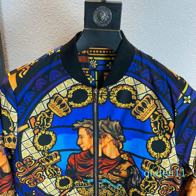 Fashion- Models 2019 Autumn New Fashion Tide Baroque Style Digital Print Pattern Medou Baseball Collar Men's Jacket Size -3XLmen's Coat, Blue
Fashion- Models 2019 Autumn New Fashion Tide Baroque Style Digital Print Pattern Medou Baseball Collar Men's Jacket Size -3XLmen's Coat, Blue