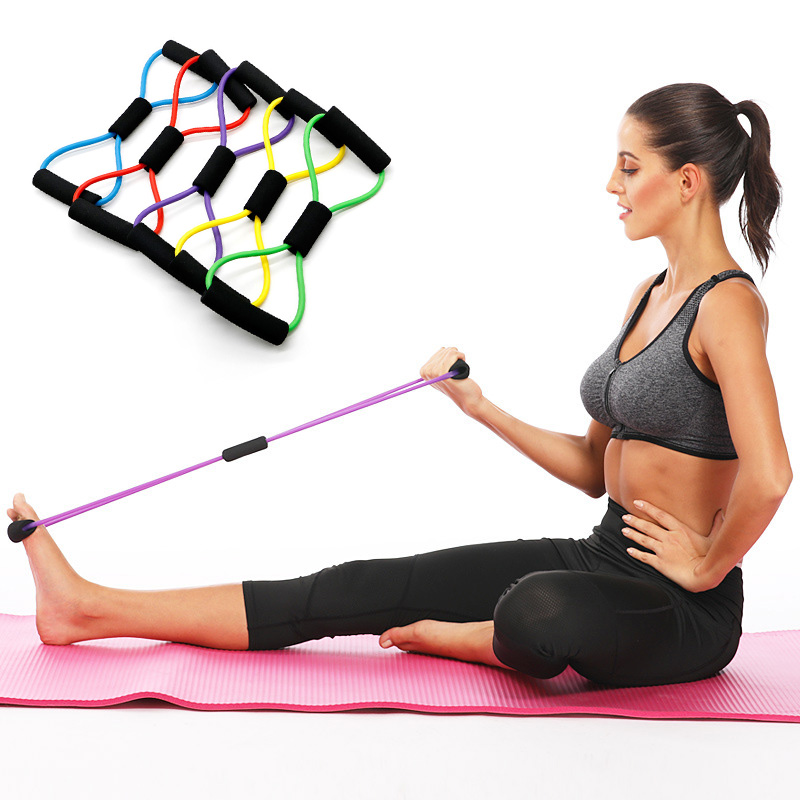 Gym 8 word elastic band to work on the chest rubber expander rope for sports training resistance straps exercise equipment yoga
Gym 8 word elastic band to work on the chest rubber expander rope for sports training resistance straps exercise equipment yoga