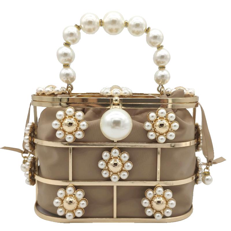 Double Flower Pearl Top-Handle Women Gold Bucket Clutch Evening Bags Fashion Chain Shoulder Handbags Crossbody Bag, Mil1244-blk
Double Flower Pearl Top-Handle Women Gold Bucket Clutch Evening Bags Fashion Chain Shoulder Handbags Crossbody Bag, Mil1244-blk