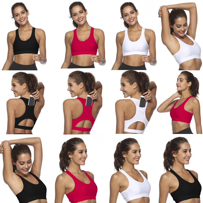 Curve Women Sports Top Female with Phone Pocket Compression Push Up Underwear Sports Bra Sportswear Strap Pure color Yoga Top, Red
Curve Women Sports Top Female with Phone Pocket Compression Push Up Underwear Sports Bra Sportswear Strap Pure color Yoga Top, Red