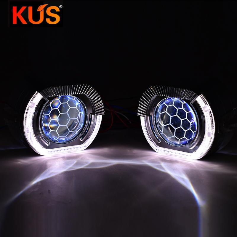 2.5 Blue Honeycomb Bi Xenon Projector Lens DRL Square Sport LED Angel Eye Shroud Headlamp H4 H7 H1 Car Lights Accessories Tuning
2.5 Blue Honeycomb Bi Xenon Projector Lens DRL Square Sport LED Angel Eye Shroud Headlamp H4 H7 H1 Car Lights Accessories Tuning