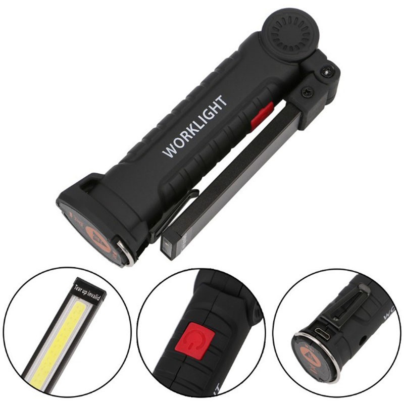 Portable 5 Mode COB Torch USB Rechargeable LED Work Light Magnetic COB Lanterna Hanging Hook Lamp For Outdoor Camping
Portable 5 Mode COB Torch USB Rechargeable LED Work Light Magnetic COB Lanterna Hanging Hook Lamp For Outdoor Camping