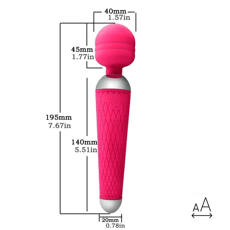 Khalesex Powerful oral clit Vibrators for Women USB Charge AV Magic Wand Vibrator Massager Adult Sex Toys for Woman Masturbator Y200409
