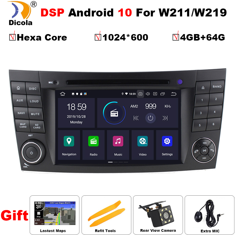 PX6 Android 10 DSP Hexa core 4+64G CAR DVD PLAYER FOR - E CLASS W211 car audio stereo dvd navigation GPS Support DVR
PX6 Android 10 DSP Hexa core 4+64G CAR DVD PLAYER FOR - E CLASS W211 car audio stereo dvd navigation GPS Support DVR