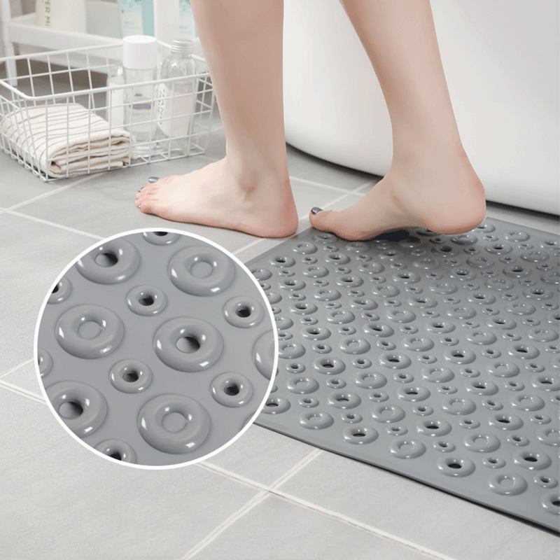 Drainable Bath Mats PVC Soft Bathroom Carpet With Suction Cup Anti Slip Bath Mats On The Floor Home Bathroom Accessories
Drainable Bath Mats PVC Soft Bathroom Carpet With Suction Cup Anti Slip Bath Mats On The Floor Home Bathroom Accessories